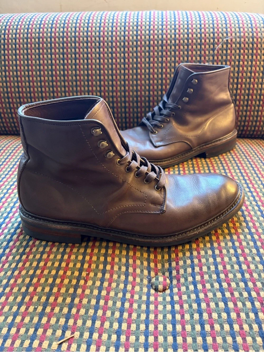 Allen Edmonds Higgins Mill Plain Toe Boot Goodyear Welt